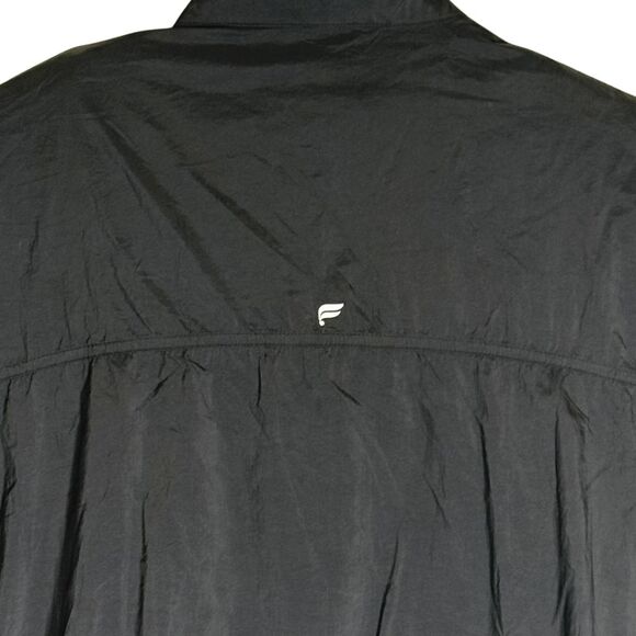 Fabletics Men's Full Zip Long Sleeve Mock Neck Windbreaker Jacket Black Medium - Picture 3 of 7